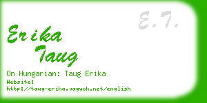 erika taug business card